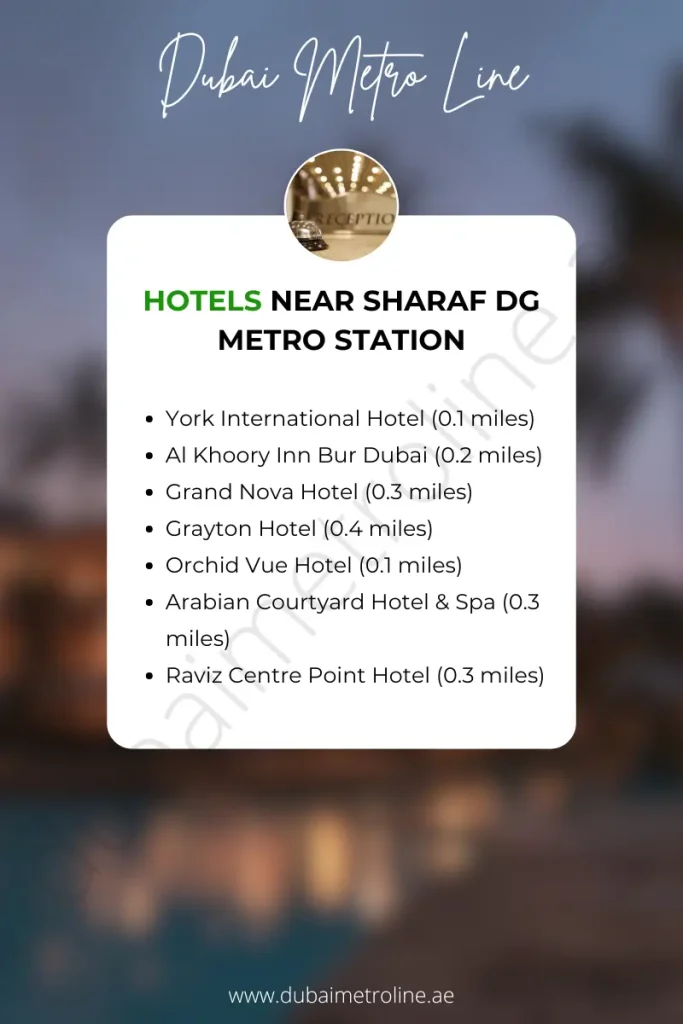 Hotels near Sharaf DG Metro Station