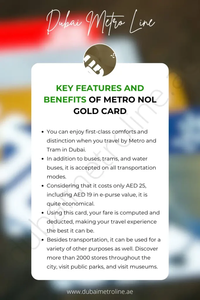 Key Features and Benefits of Metro Nol Gold Card